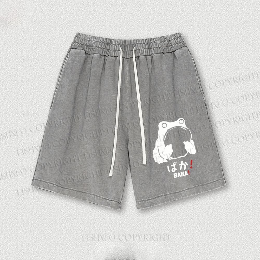 Stupid Frog Vintage Washed Vintage Shorts