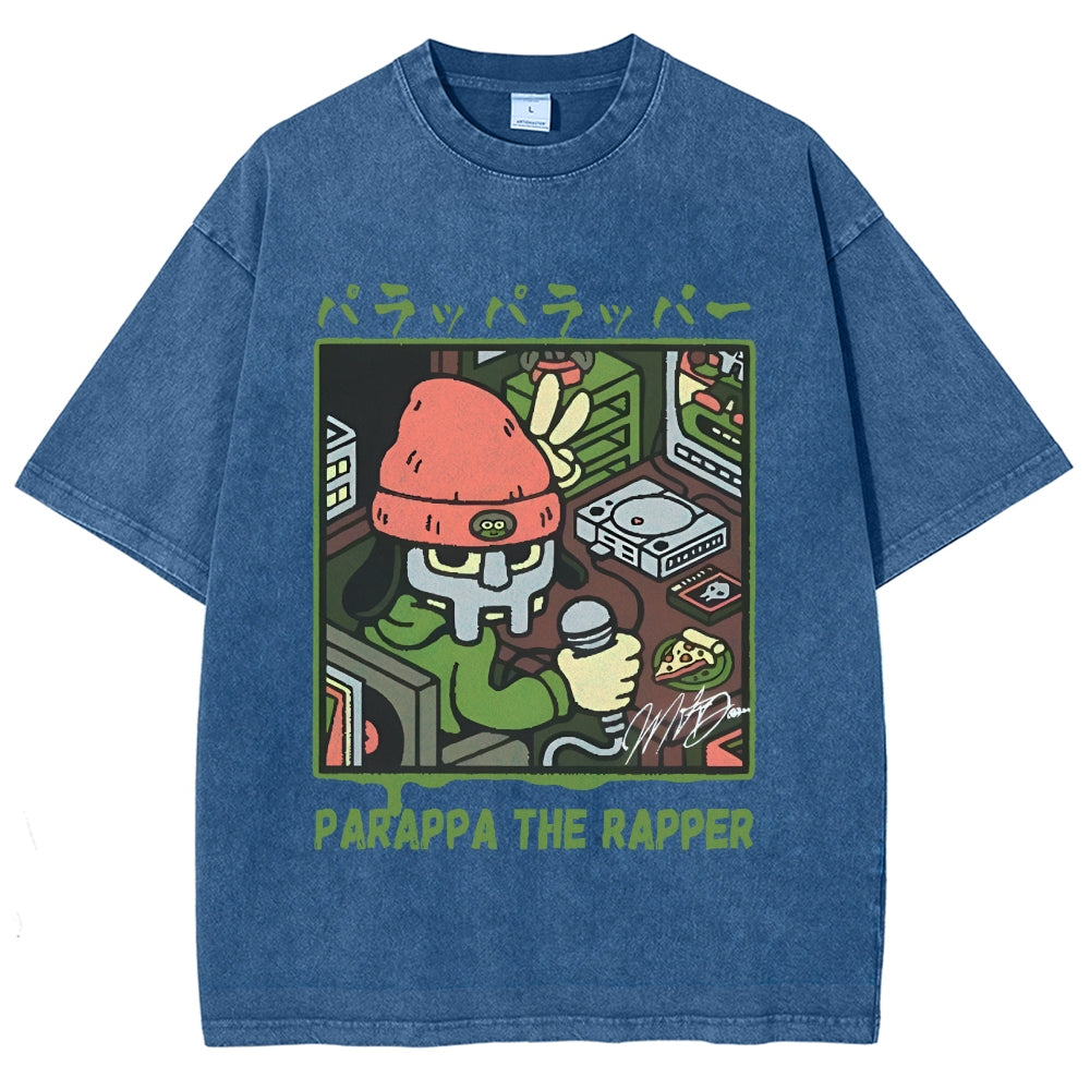 PaRappa the Rapper MF DOOM Vintage Wash Japanese Design T-Shirt