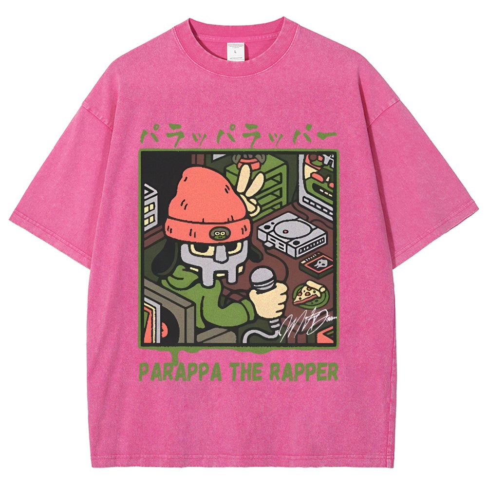 PaRappa the Rapper MF DOOM Vintage Wash Japanese Design T-Shirt