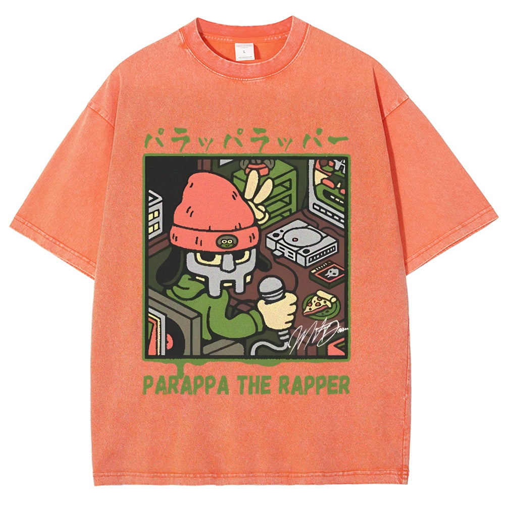 PaRappa the Rapper MF DOOM Vintage Wash Japanese Design T-Shirt