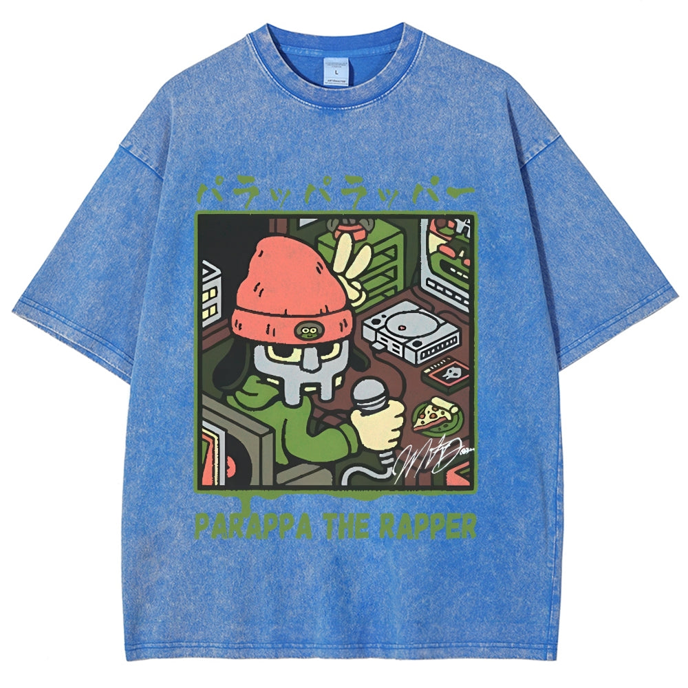 PaRappa the Rapper MF DOOM Vintage Wash Japanese Design T-Shirt