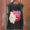 Cartoon Cat Done With This Shit Vintage Washed Tank Top