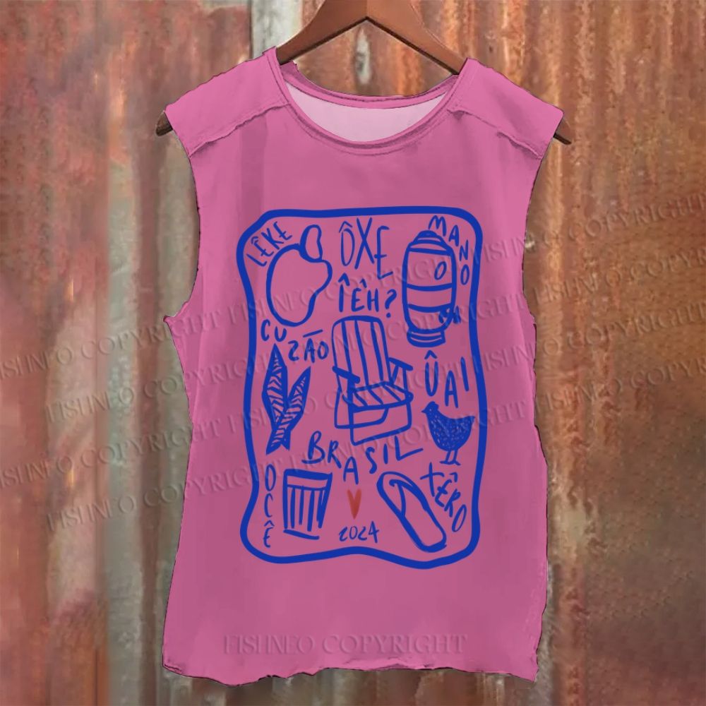 Graffiti Vintage Washed Tank Top