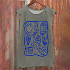 Graffiti Vintage Washed Tank Top