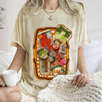 Unisex Japanese Shopping Cart Graffiti Printed Washed Tee