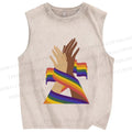 Unisex Pride Printed Washed Tank Top
