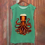 Beer Octopus Vintage Washed Tank Top