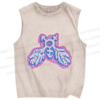 Unisex Pride LGBTQ Graffiti Printed Washed Tank Top