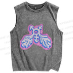 Unisex Pride LGBTQ Graffiti Printed Washed Tank Top