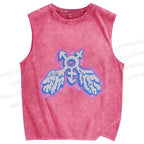 Unisex Pride LGBTQ Graffiti Printed Washed Tank Top