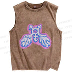 Unisex Pride LGBTQ Graffiti Printed Washed Tank Top
