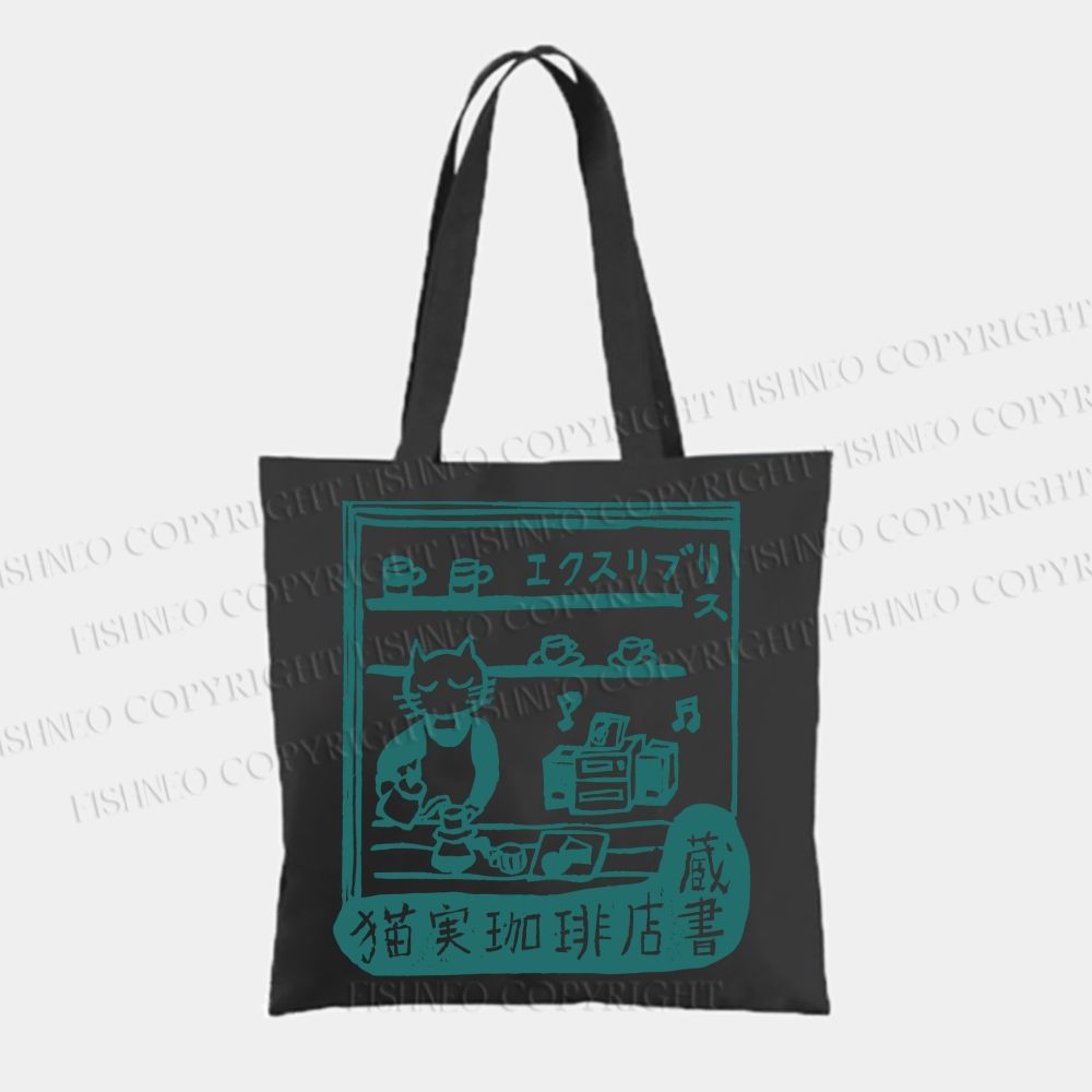 Vintage Cat‘s Cafe Tote Bag