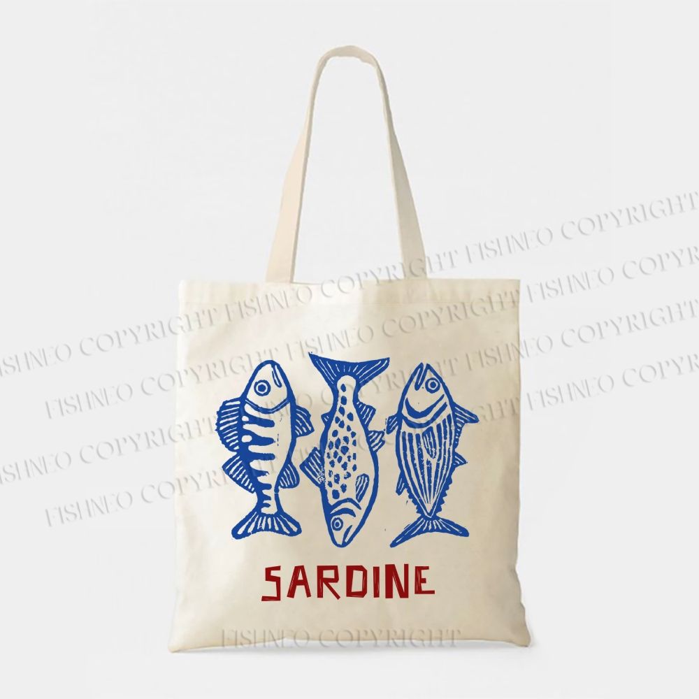 Vintage Sardine Tote Bag