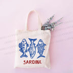 Vintage Sardine Tote Bag