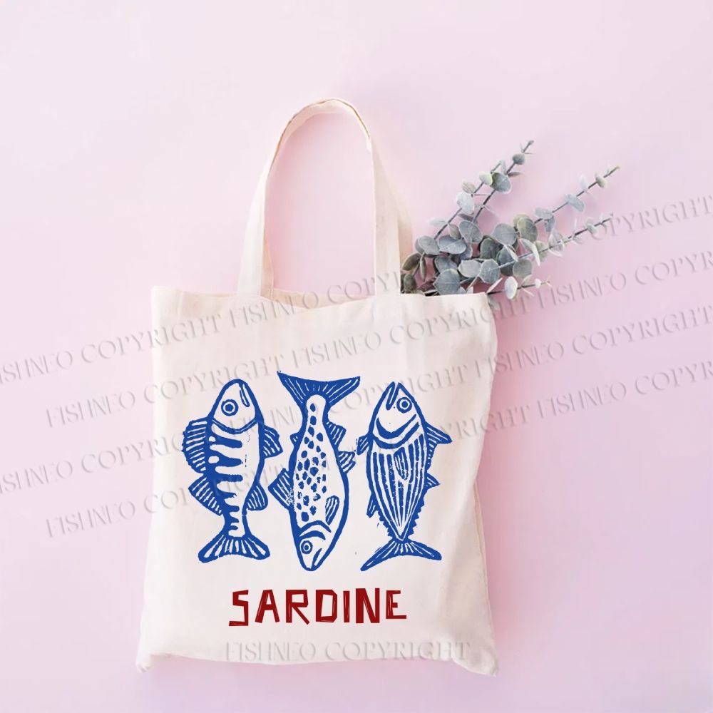 Vintage Sardine Tote Bag
