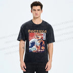Unisex Dogzilla Printed Washed Tee