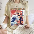 Unisex Dogzilla Printed Washed Tee