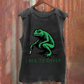 Vintage Frog Beg To Differ Washed Tank Top
