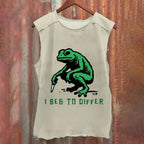 Vintage Frog Beg To Differ Washed Tank Top