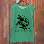 Vintage Frog Beg To Differ Washed Tank Top