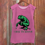 Vintage Frog Beg To Differ Washed Tank Top