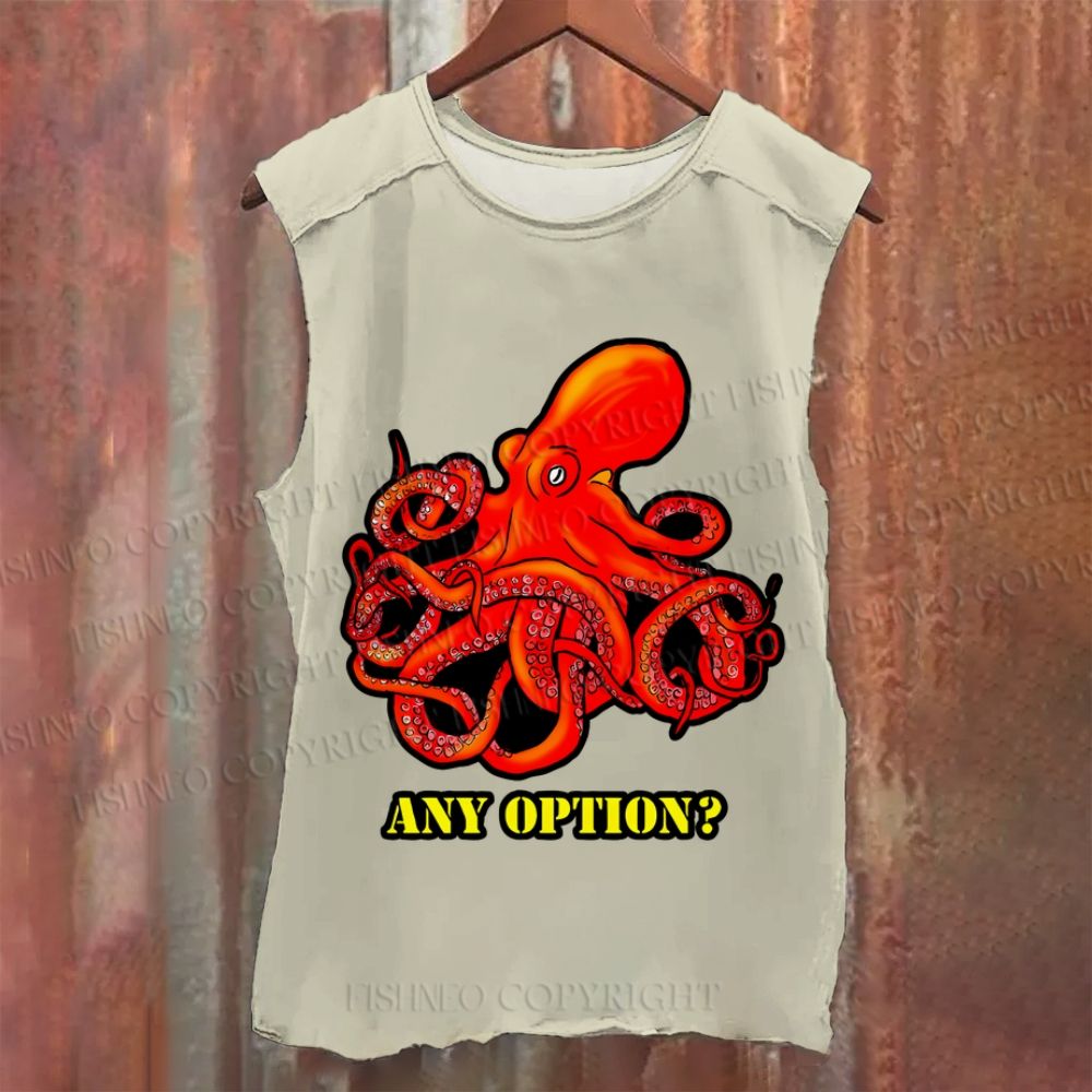 Vintage Octopus Any Option Washed Tank Top