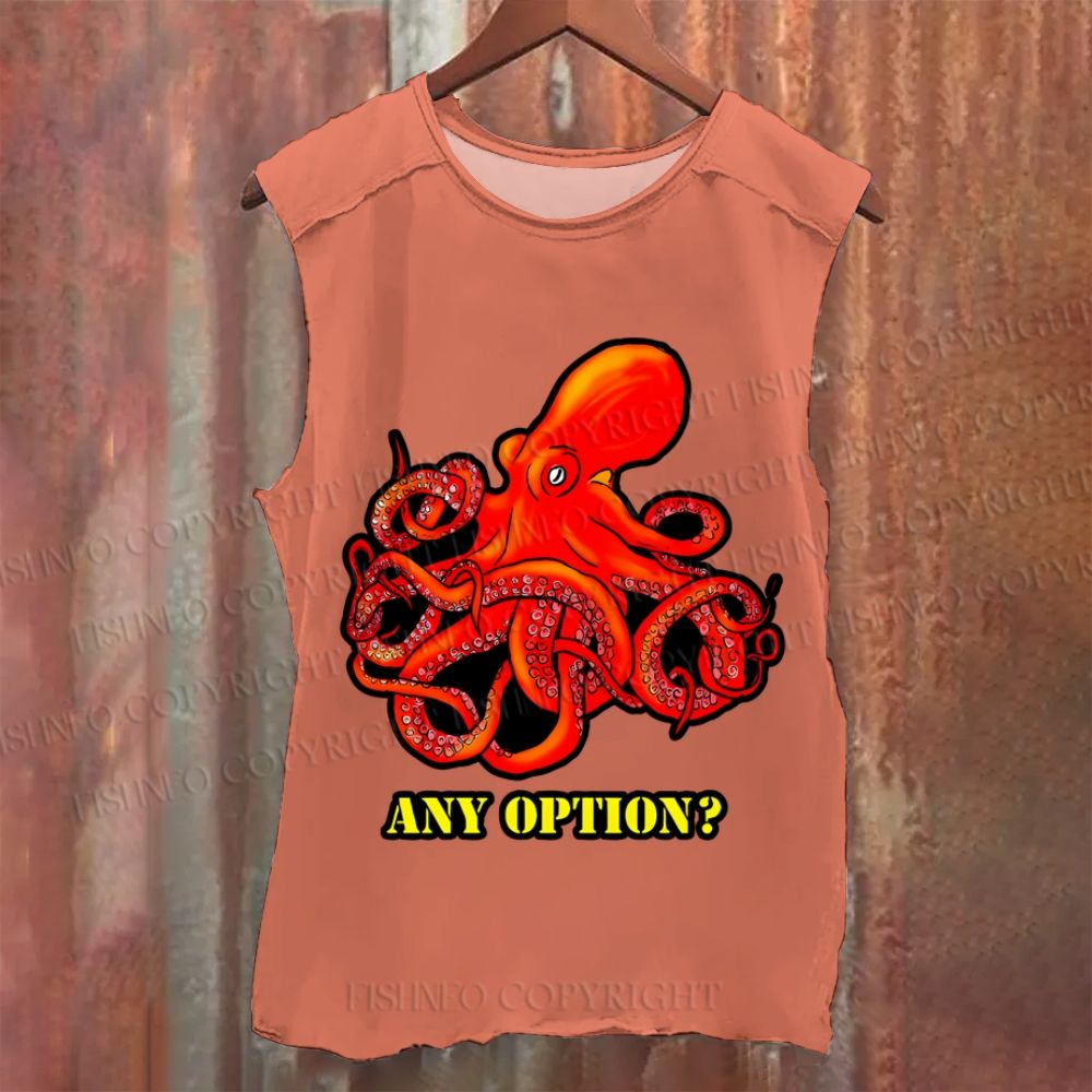 Vintage Octopus Any Option Washed Tank Top