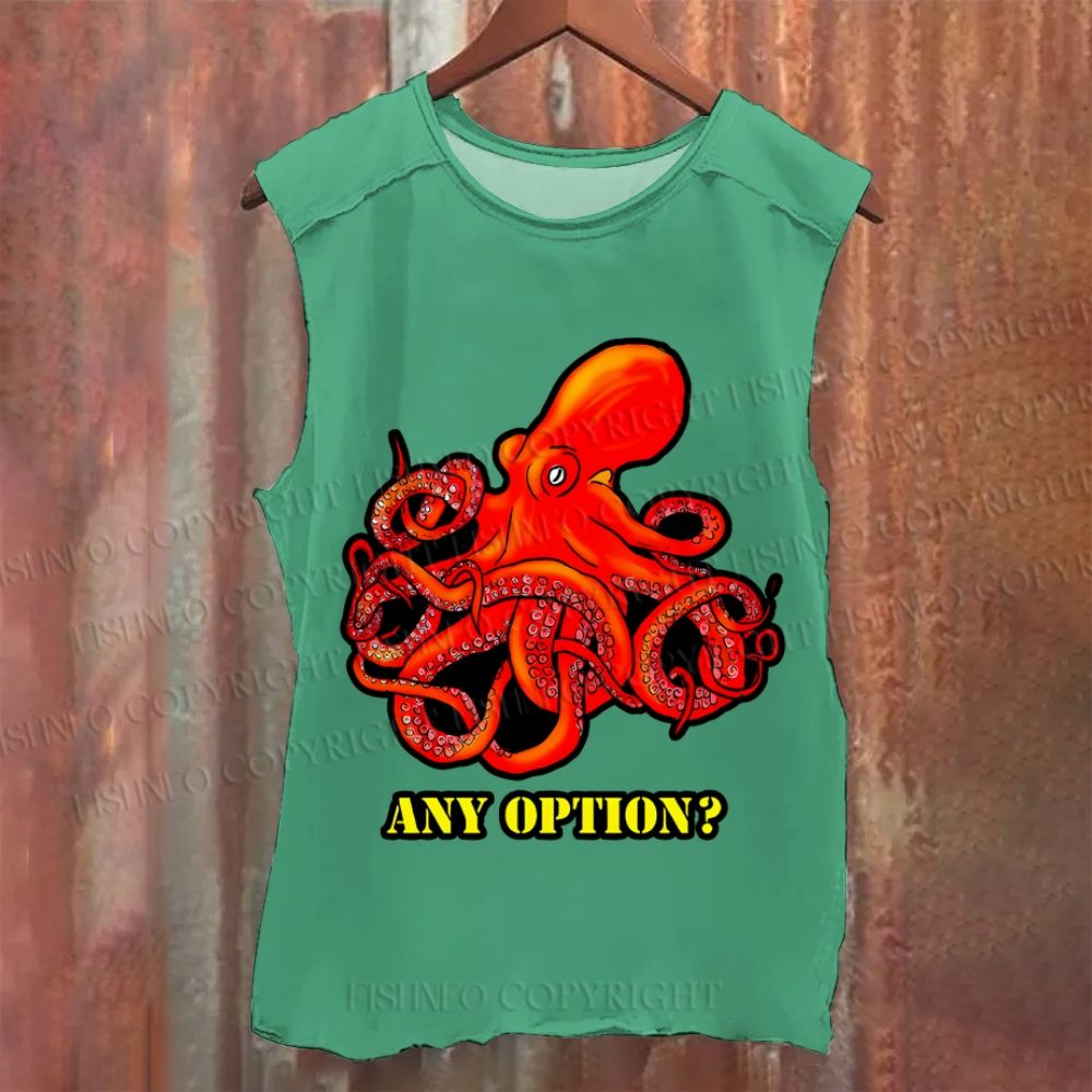 Vintage Octopus Any Option Washed Tank Top