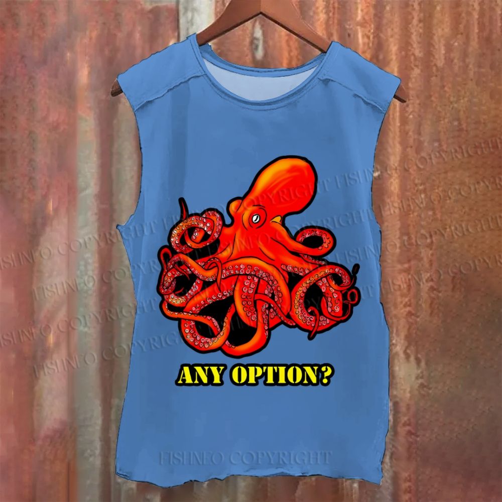 Vintage Octopus Any Option Washed Tank Top