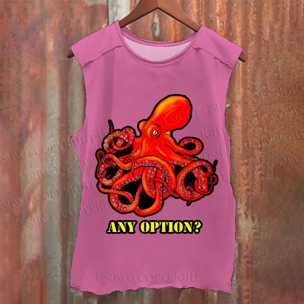 Vintage Octopus Any Option Washed Tank Top