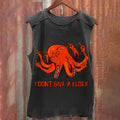 Vintage Silly Octopus Don't Give A Flock Washed Tank Top