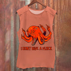 Vintage Silly Octopus Don't Give A Flock Washed Tank Top