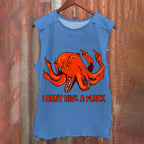 Vintage Silly Octopus Don't Give A Flock Washed Tank Top