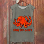 Vintage Silly Octopus Don't Give A Flock Washed Tank Top
