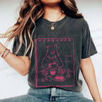 Unisex Bear's Tea Time Poster Printed Washed Tee