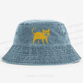 Horrible Japanese Cat Vintage Washed Bucket Hat