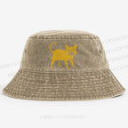 Horrible Japanese Cat Vintage Washed Bucket Hat