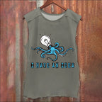 Vintage Octopus I Have An Idea Washed Tank Top