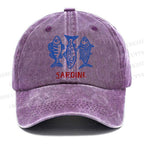 Unisex Sardine Vintage Casual Washed Cap
