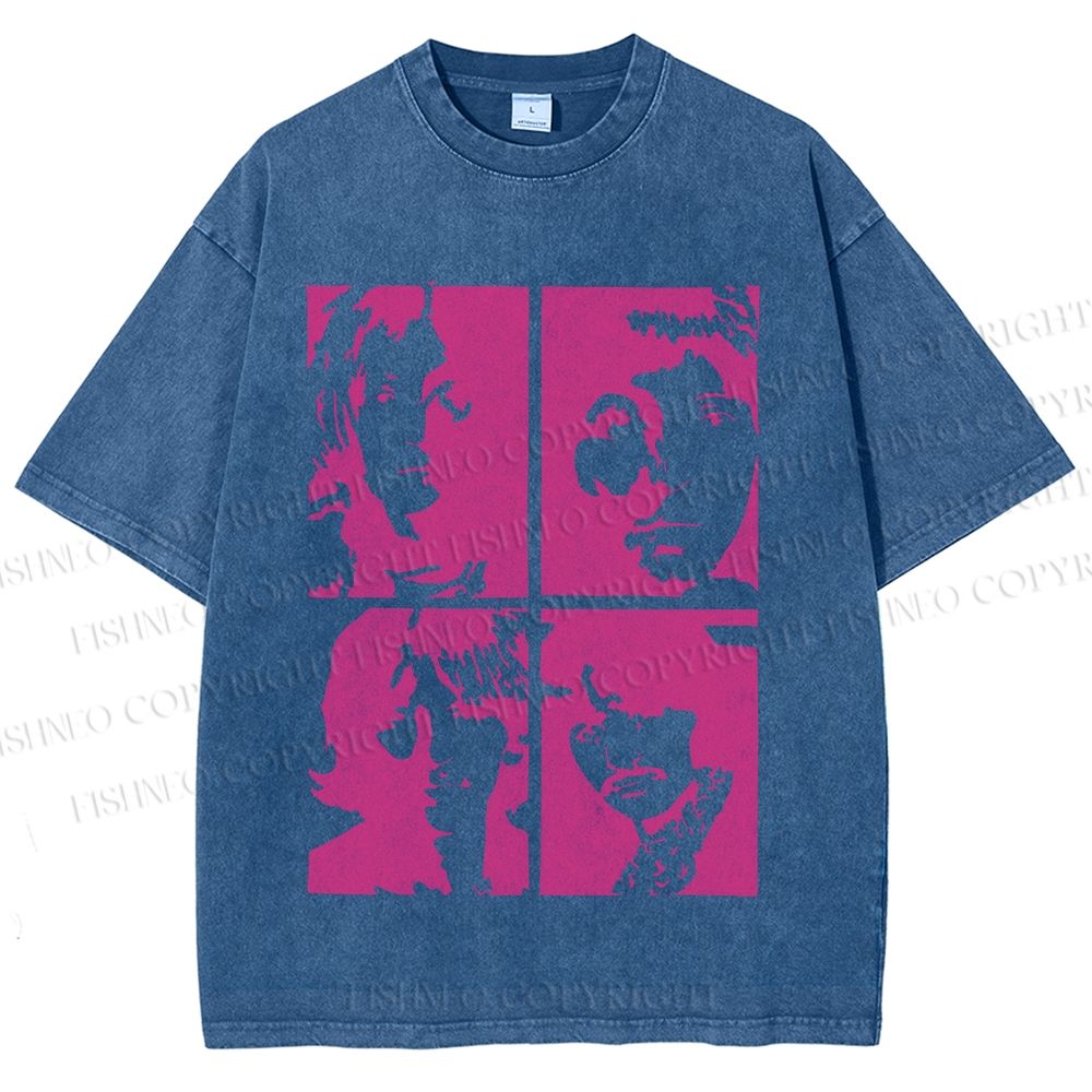 Unisex The Beatles Printed Washed Tee