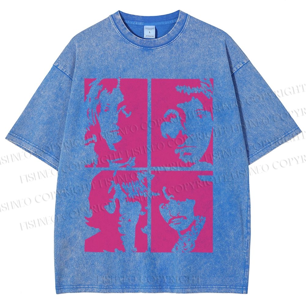 Unisex The Beatles Printed Washed Tee