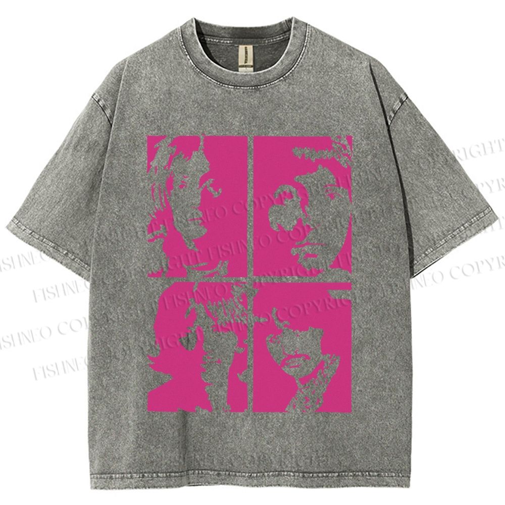 Unisex The Beatles Printed Washed Tee