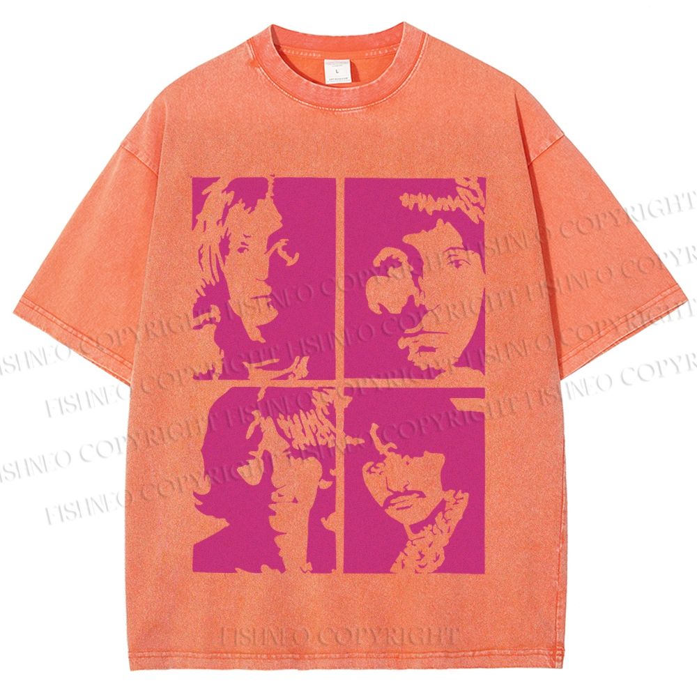 Unisex The Beatles Printed Washed Tee
