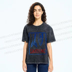 Unisex Vintage Sardine Fish In Box Printed Washed Tee