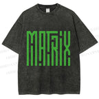 Unisex The Matrix Printed Washed Tee