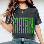 Unisex The Matrix Printed Washed Tee