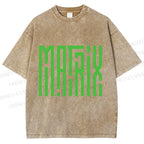 Unisex The Matrix Printed Washed Tee