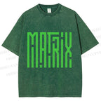 Unisex The Matrix Printed Washed Tee