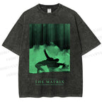 Unisex The Matrix Printed Washed Tee