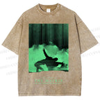 Unisex The Matrix Printed Washed Tee